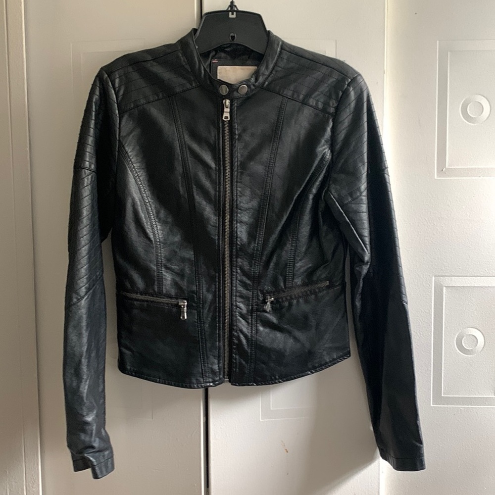 Faux leather jacket